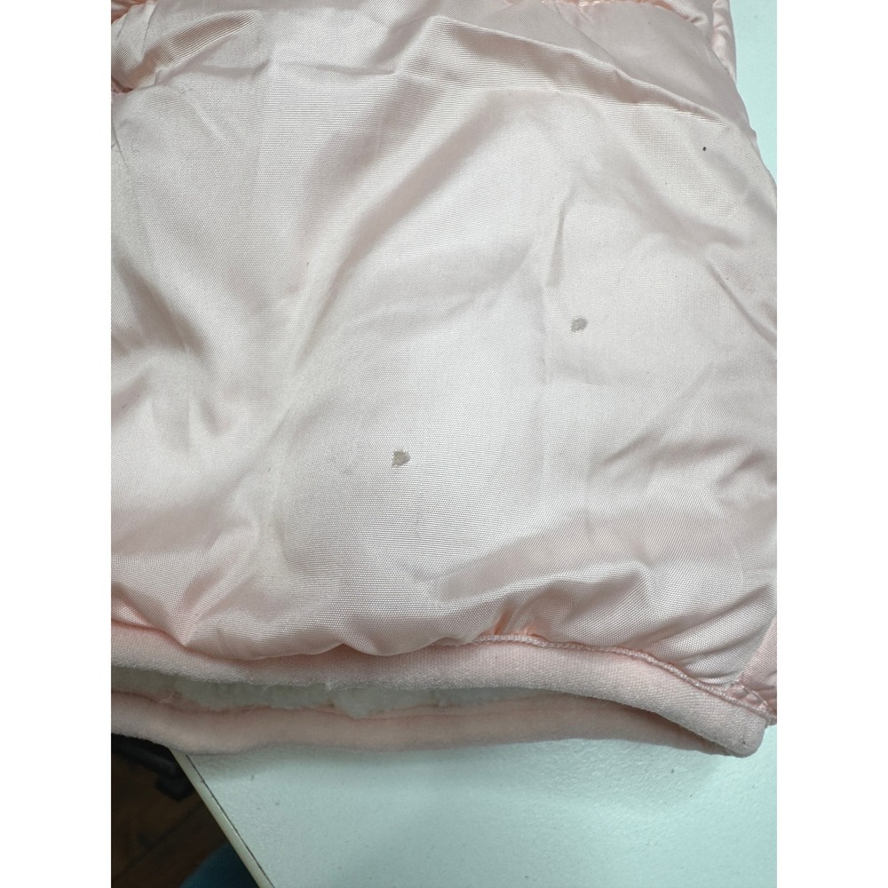 PINK PLATINUM Girls Snow Suit Bunting 9-12 Months Pink Hood Fleece Lining Winter - Picture 9 of 13